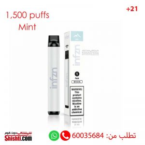 inzn mint disposable pods 1500 puffs