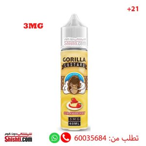 gorilla custard strawberry 3mg