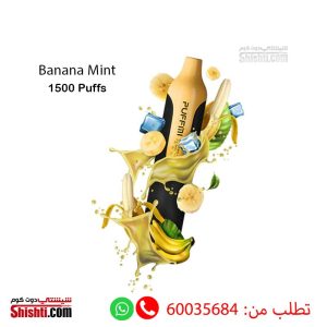 Puffmi Banana Mint 1500 Puffs 3%