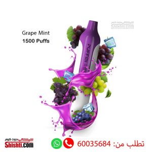 Puffmi Grape Mint 1500 Puffs 3%