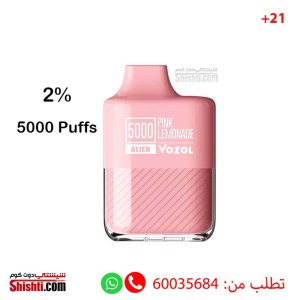 Vozol 5000 puffs 2% Pink Lemonade