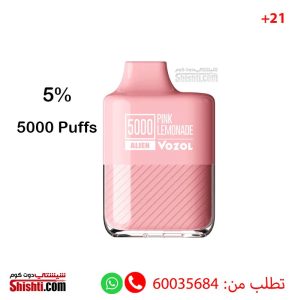 Vozol 5000 puffs 5% Pink Lemonade