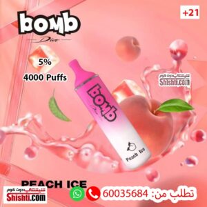 Bomb Peach Ice 5% 4000 Puffs
