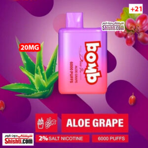 Bomb Aloe Grape 6000 Puffs 2%