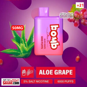 Bomb Aloe Grape 6000 Puffs 5%