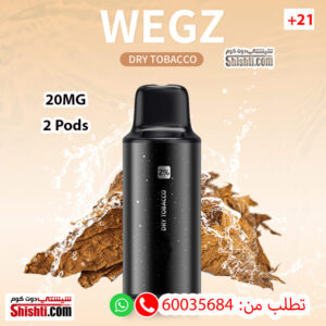 Wegz Dry Tobacco Pods 20MG pack of 2