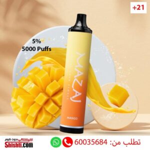 Mazaj 5000 Puffs Mango 5%