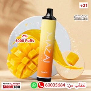 Mazaj 5000 Puffs Mango 2