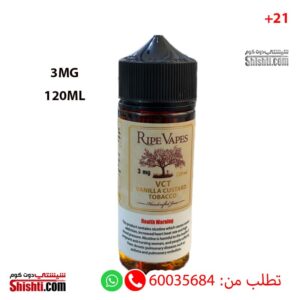 Ripe Vapes VCT Vanilla Custard Tobacco 3MG 120ML