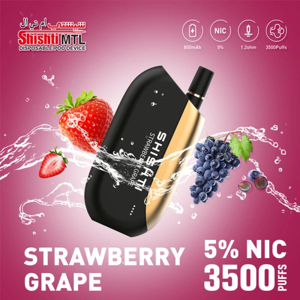 Shishti MTL Strawberry Grape 50MG 3500 Puffs