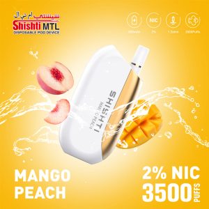 Shishti MTL Mango Peach 20MG 3500 Puffs