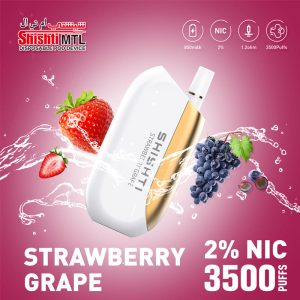 Shishti MTL Strawberry Grape 20MG 3500 Puffs