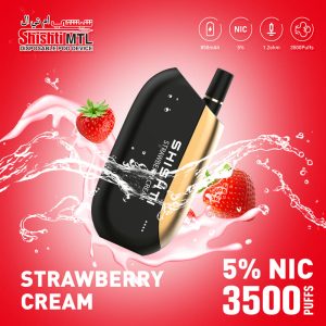 Shishti MTL Strawberry Cream 50MG 3500 Puffs