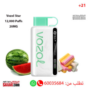 Vozol Star Watermelon Bubble Gum 12000 Puffs 20MG
