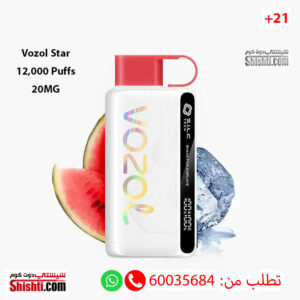 Vozol Star Watermelon Mint 12000 Puffs 20MG