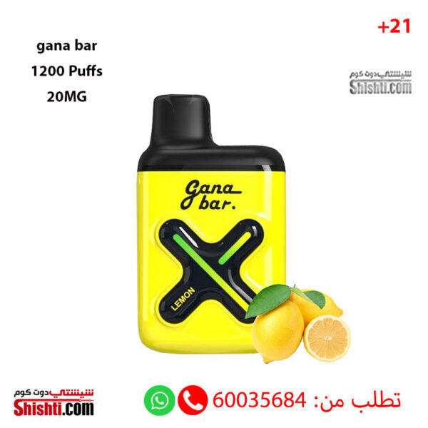 Gana Bar Lemon 1200 Puffs 20MG