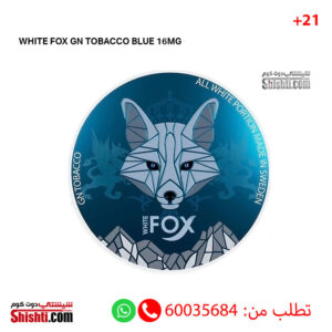 WHITE FOX GN TOBACCO BLUE 16MG