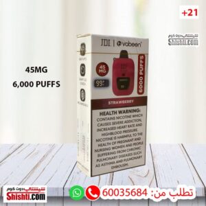 JDI-Vabeen-Strawberry-45MG-6000-Puffs