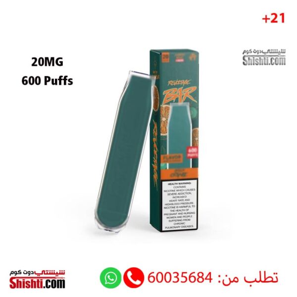 Revoltage Bar Green Orange 20mg 600 Puffs